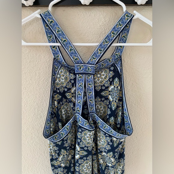 Max Studio Blue Patterned Maxi Dress. Size S. EUC. - Picture 5 of 8